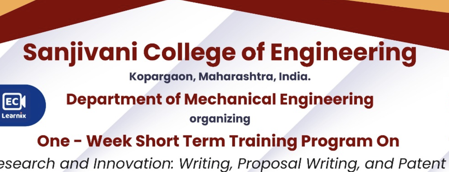 One week STTP On Empowering Research and Innovation: Writing, Proposal Writing, and Patent Development 2025